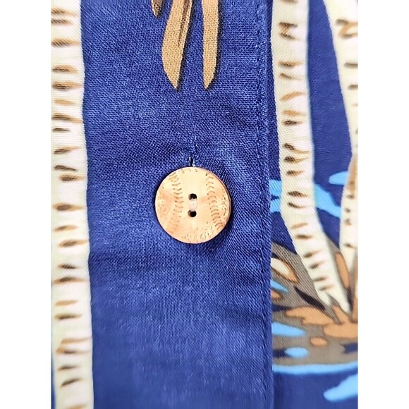 Tampa Bay Rays Reyn Spooner Shirt Medium Blue Button Up MLB Baseball Hawaiian - Picture 4 of 10